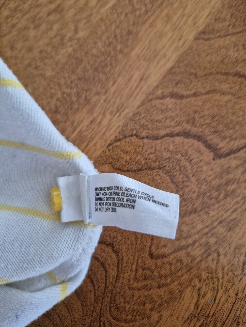 GAP White and Yellow Striped Long Sleeve Knit Top - Picture 7 of 8